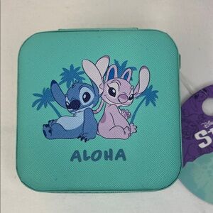 Disney Aloha Stitch and Angel Kids Jewelry Box NWT